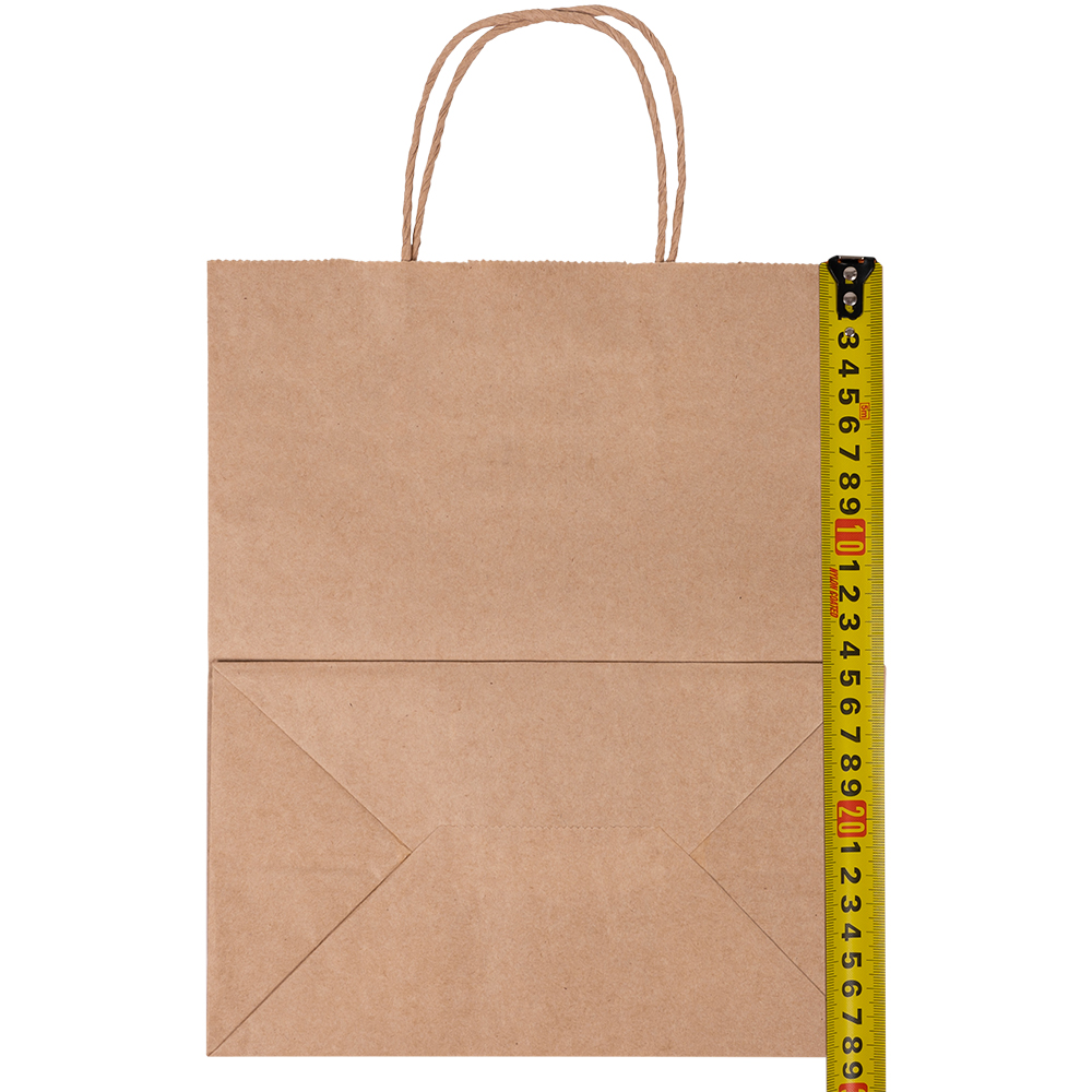 Крафт пакет с крученой ручкой, 70 г/м², 24*14*28 см Крафт пакет с крученой ручкой, 70 г/м², 24*14*28 см