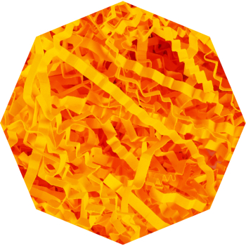 Бумажный наполнитель «Мандариновый джем», цветная бумага, 1 кг