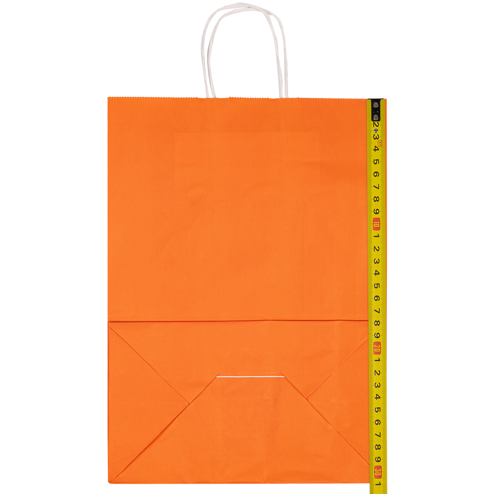 Крафт пакет с крученой ручкой «Оранжевый», 80 г/м², 25*11*32 см Крафт пакет с крученой ручкой «Оранжевый», 80 г/м², 25*11*32 см