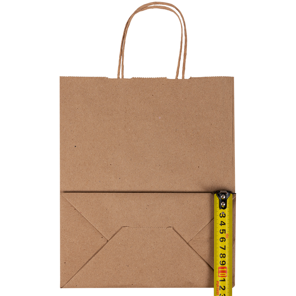 Крафт пакет с крученой ручкой, 70 г/м², 22*12*25 см Крафт пакет с крученой ручкой, 70 г/м², 22*12*25 см