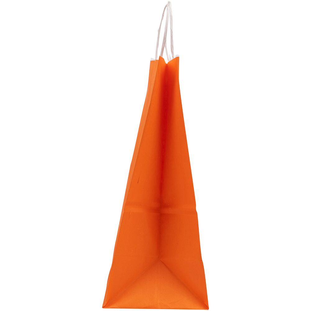 Крафт пакет с крученой ручкой «Оранжевый», 80 г/м², 25*11*32 см Крафт пакет с крученой ручкой «Оранжевый», 80 г/м², 25*11*32 см