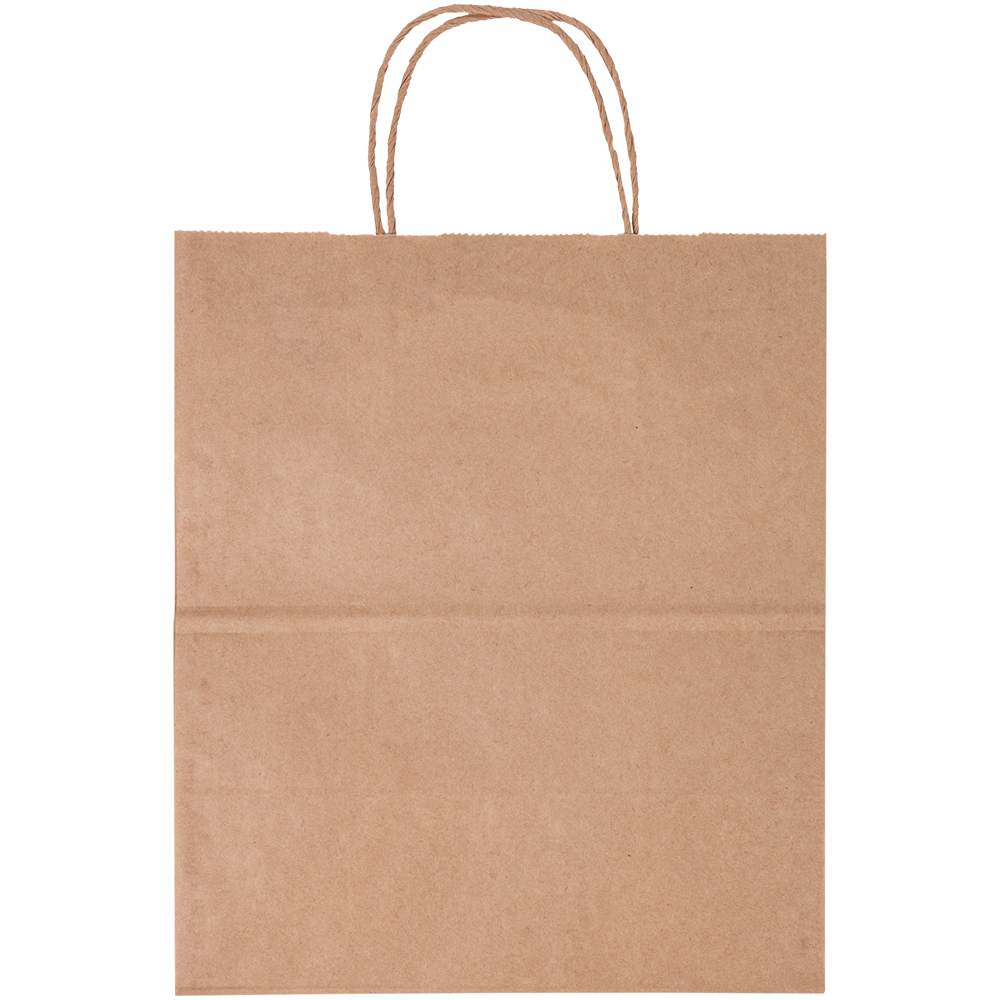 Крафт пакет с крученой ручкой, 70 г/м², 24*14*28 см Крафт пакет с крученой ручкой, 70 г/м², 24*14*28 см