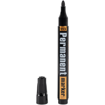 Маркер перманентный Gxin G-113, черный, 3 мм, 12 шт./уп.