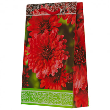 Подарочный пакет «Хризантемы Тобаго», 16.5*7*26.5 см