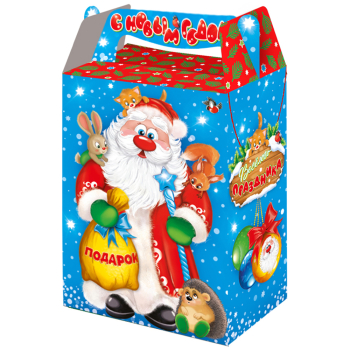 Коробка для конфет «Мешок подарков» ХЭ, 1.0 кг, 140*80*195/235 мм, 150 шт.