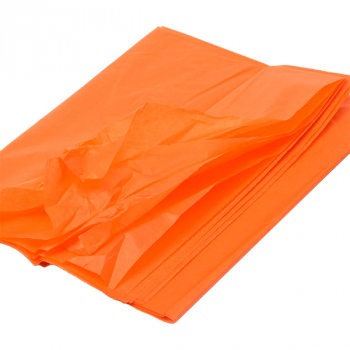 Упаковочная бумага тишью, оранжевая, 50*66 см