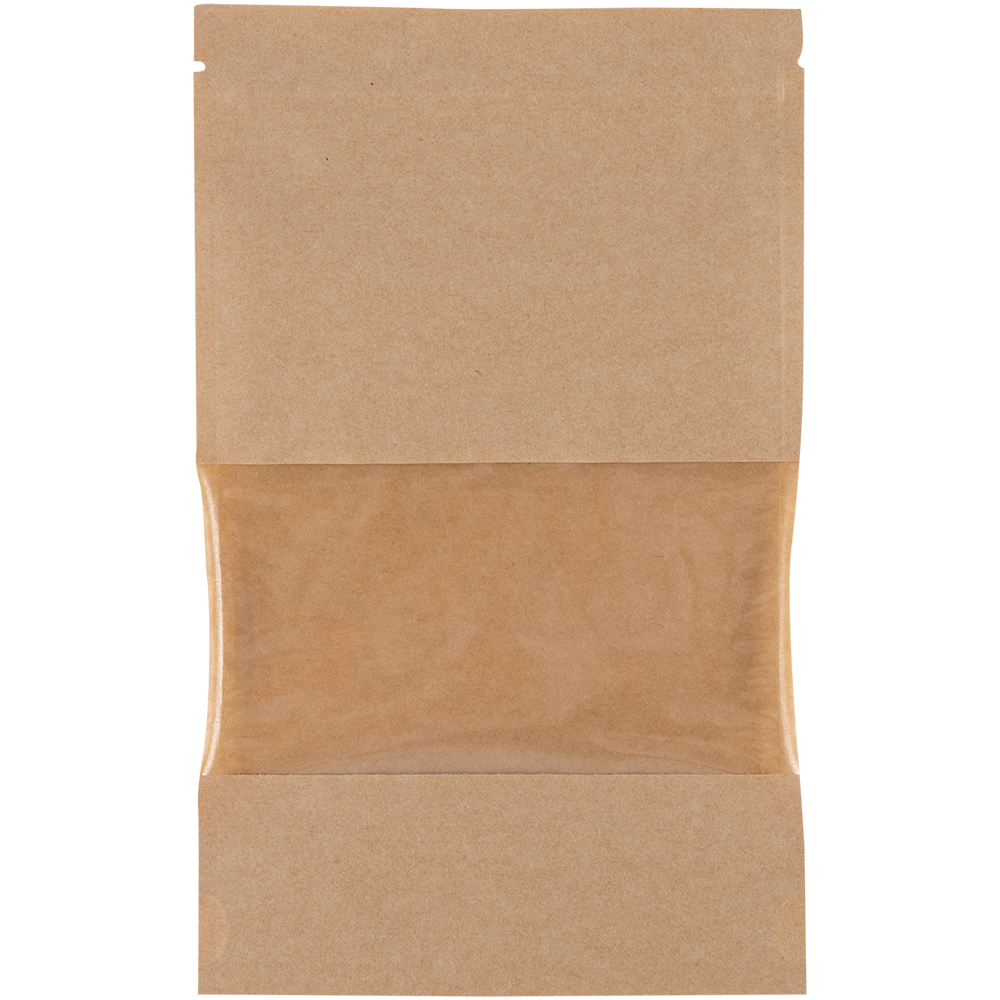 Крафт дой-пак с zip lock, прямоугольное окно 7 см, 13.5*4*22.5 см, 50 шт. Крафт дой-пак с zip lock, прямоугольное окно 7 см, 13.5*4*22.5 см, 50 шт.