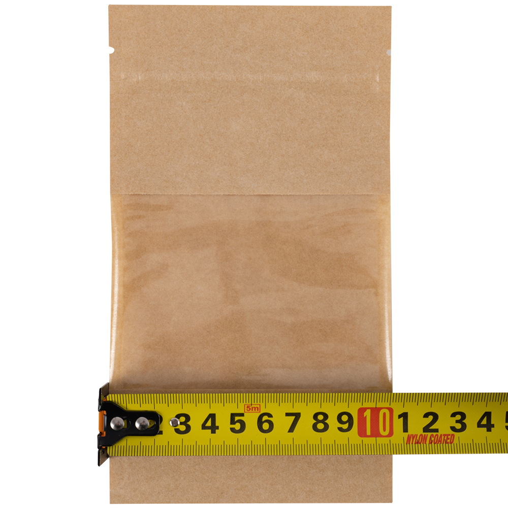 Крафт дой-пак с zip lock, прямоугольное окно 7-10 см, 10.5*3.5*18.5 см, 50 шт. Крафт дой-пак с zip lock, прямоугольное окно 7-10 см, 10.5*3.5*18.5 см, 50 шт.