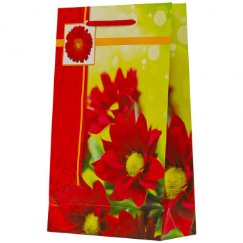 Подарочный пакет для женщин «Простые хризантемы», 16.5*7*26.5 см