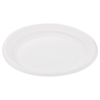 Круглая тарелка «Эконом», пластиковая, белая, ∅ 205 мм, 100 шт.