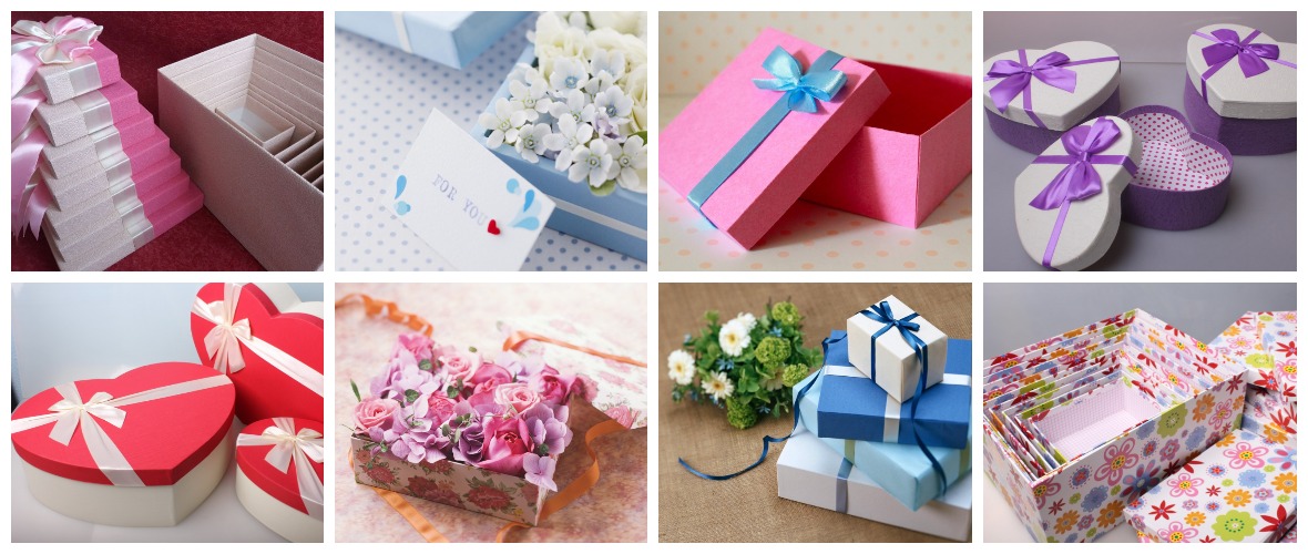 Варианты оформления подарочных коробок на День рождения