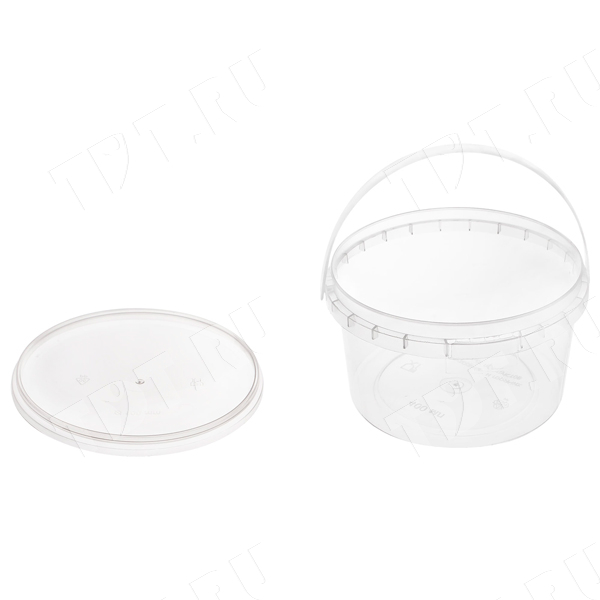 Пластиковое ведро с крышкой, от 0 до +80 °C, 3250мл