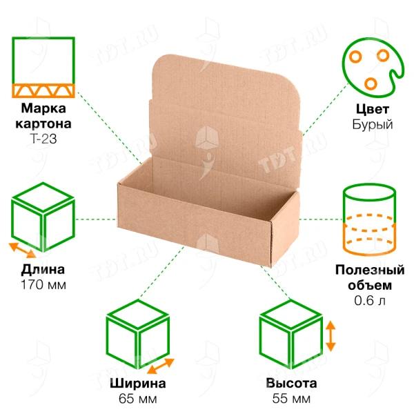 Короб КС-608 МГК, 170*65*55 мм