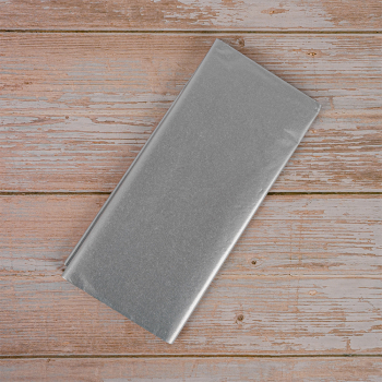 Бумага тишью, серебряная, 50*66 см, 20 г/м², 10 листов