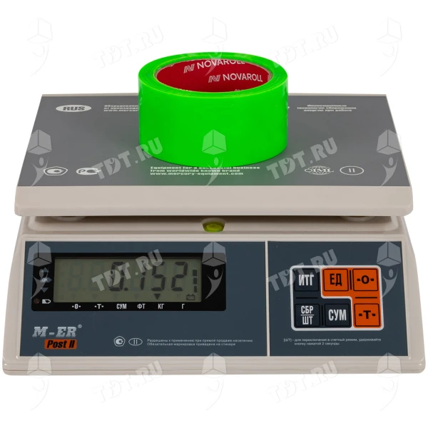 Клейкая лента зеленая Nova Roll ID Tape, 48мм*66м*45мкм