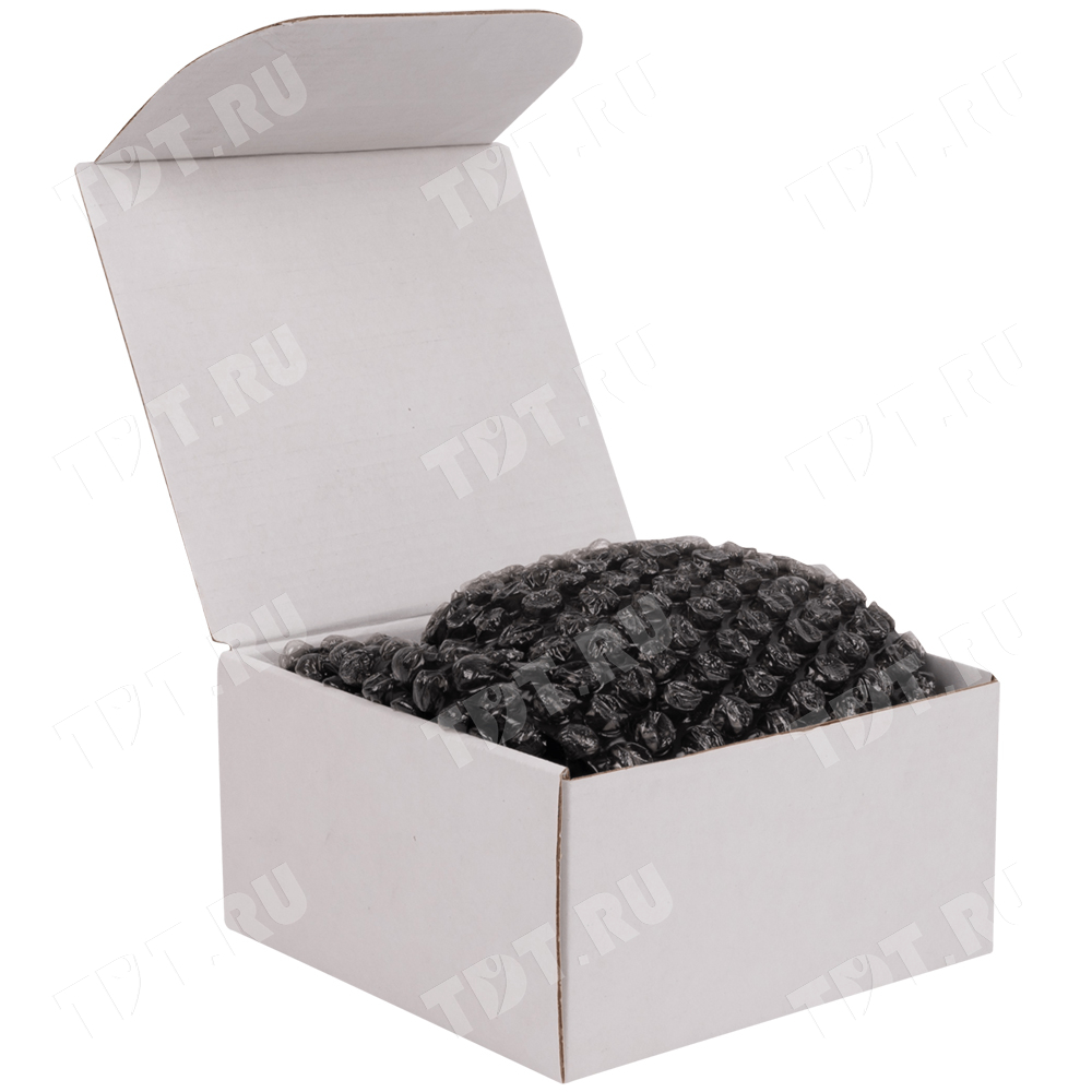 Воздушно пузырьковая пленка, 50*0.6 м «Black bubble», 40 г/м², чёрная, двухслойная