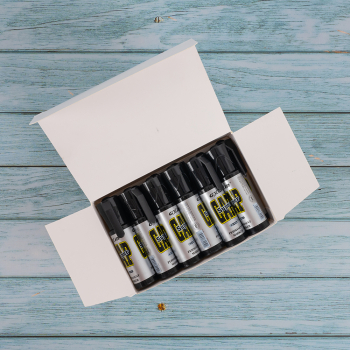 Маркер перманентный Gxin «Super cap» G-185, черный, 4-8 мм, 12 шт./уп.