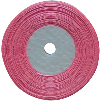 Атласная лента, клубничная, 25мм*23м