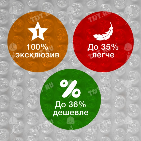 Воздушно пузырьковая пленка, 100*1.5 м «МиниБабл», 25 г/м², двухслойная