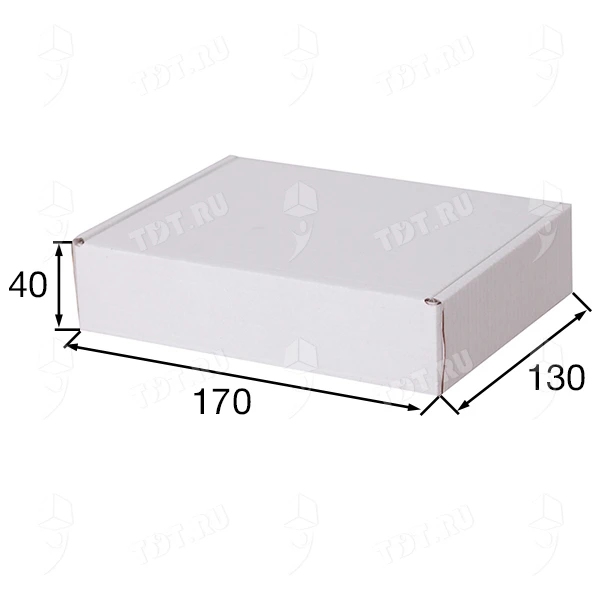 Короб КС-400 МГФ, белый, 170*130*40 мм