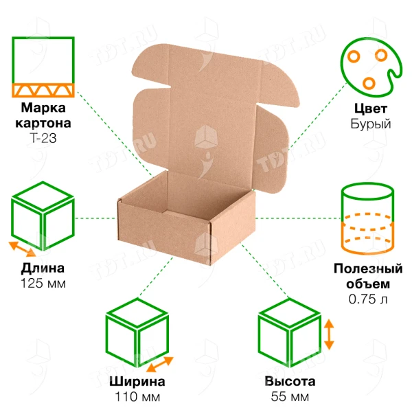 Короб КС-607 МГК, 125*110*55 мм