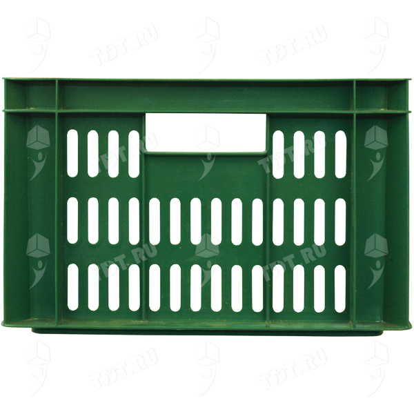 Пластиковый ящик, зелёный, 600*400*250 мм