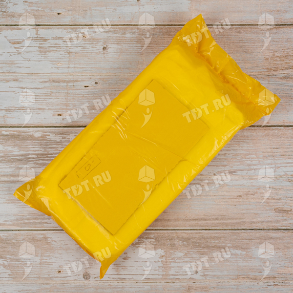 Пакеты фасовочные ПНД в пластах, желтая упаковка, А8, 14+8*38см, 8 мкм