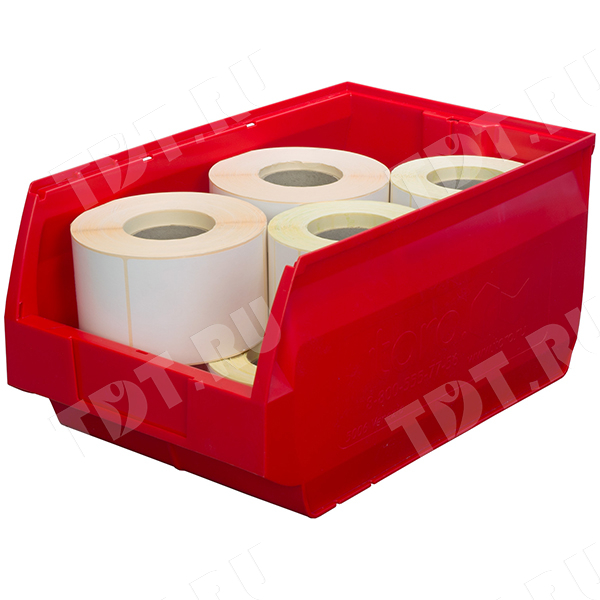 Ящик для склада Venezia PP, красный, 500*310*250 мм