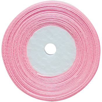Атласная лента, жемчужно-розовая, 25мм*23м