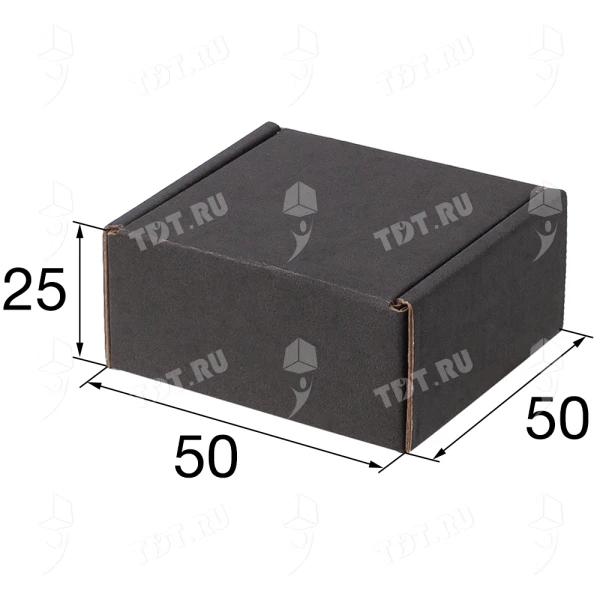 Короб КС-502 МГФ, чёрный, 50*50*25 мм