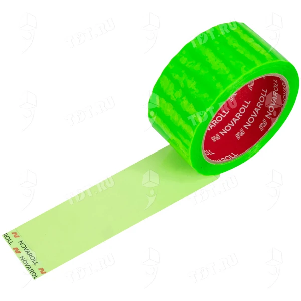 Клейкая лента зеленая Nova Roll ID Tape, 48мм*66м*45мкм