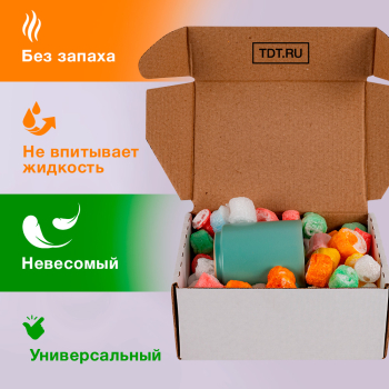 Наполнитель полистирольный «Конфетти», цветной, 50 л