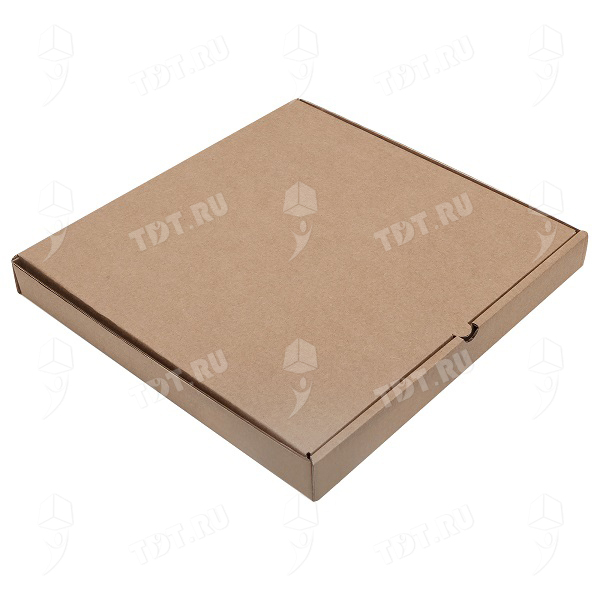 Коробка для пиццы, бурая, 330*330*40 мм