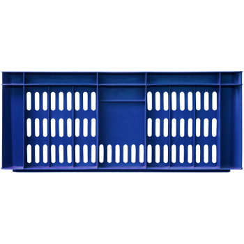 Пластиковый ящик, синий, 600*400*250 мм