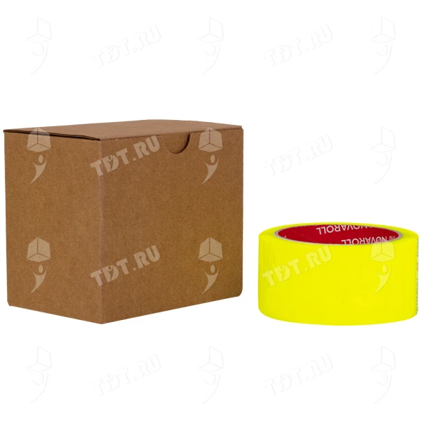 Клейкая лента лимонная Nova Roll ID Tape, 48мм*66м*45мкм