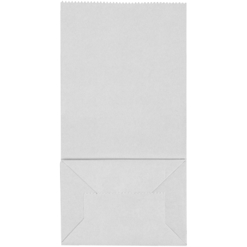 Белый бумажный пакет без ручек, 70 г/м², 10*7*19 см Белый бумажный пакет без ручек, 70 г/м², 10*7*19 см