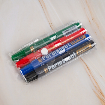 Маркер перманентный Gxin G-113-4, набор 4 цвета, 3 мм, 4 шт./уп.