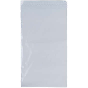 Курьер-пакет белый без печати, без кармана, 120*400+45 мм, 50 мкм, 1 шт.