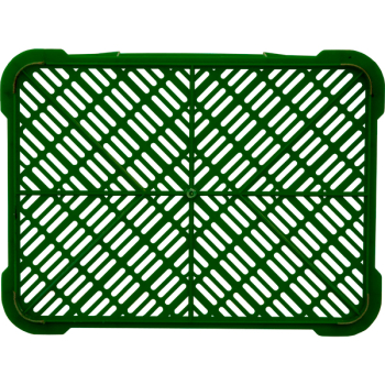 Пластиковый ящик для фруктов и овощей, зелёный, 400*300*155 мм