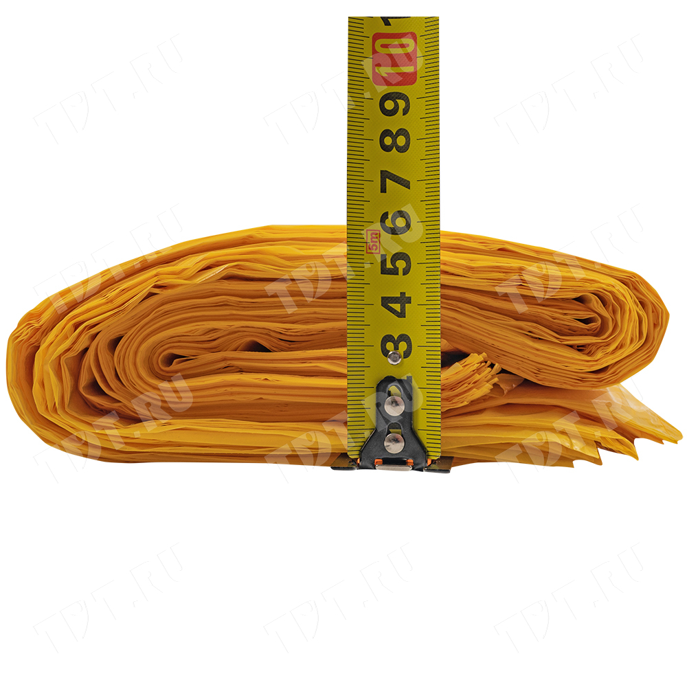 Пакет майка ПНД «Клубника» желтый, 30+16*55см, 25 мкм, 100шт.