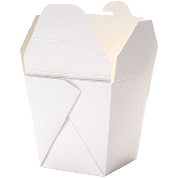 Контейнер Wok (чайна-бокс), белый, 500 мл, 95*75*100 мм, 20 шт.