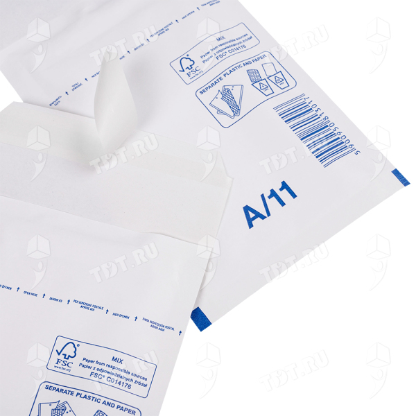Белый крафт пакет с прослойкой, 12*17 см, А-11 (А/000)