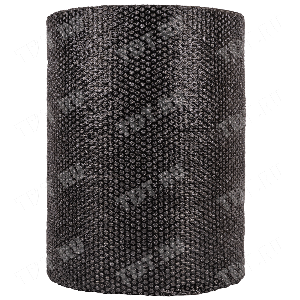 Воздушно пузырьковая пленка, 50*0.6 м «Black bubble», 40 г/м², чёрная, двухслойная