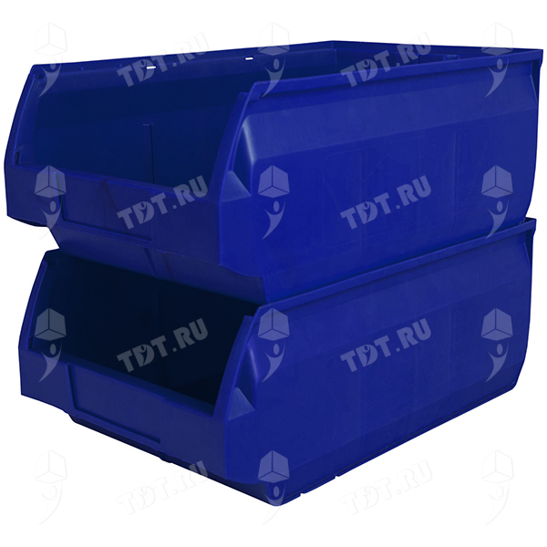 Ящик для склада Palermo PP, синий, 500*310*200 мм