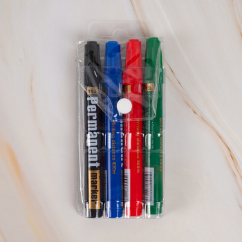 Маркер перманентный Gxin G-113-4, набор 4 цвета, 3 мм, 4 шт./уп.