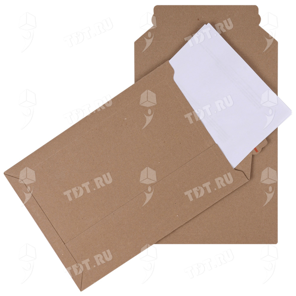Картонный почтовый конверт PS.204 с клеевым клапаном, 250*353 мм