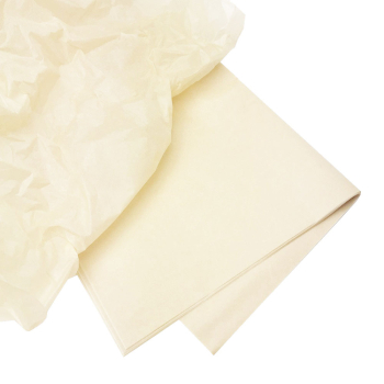 Бумага тишью для упаковки, кремовая, 50*66 см, 20 г/м², 10 листов