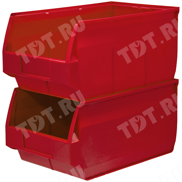 Ящик для склада Venezia PP, красный, 500*310*250 мм