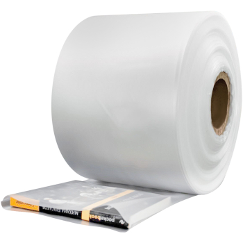 Рукав ПВД прозрачный, 23 см, 80 мкм, 295 м, 10 кг