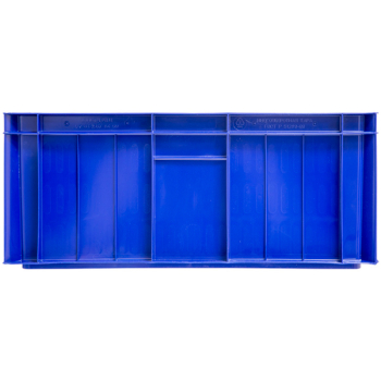 Пластиковый ящик для мяса, синий, 600*400*250 мм